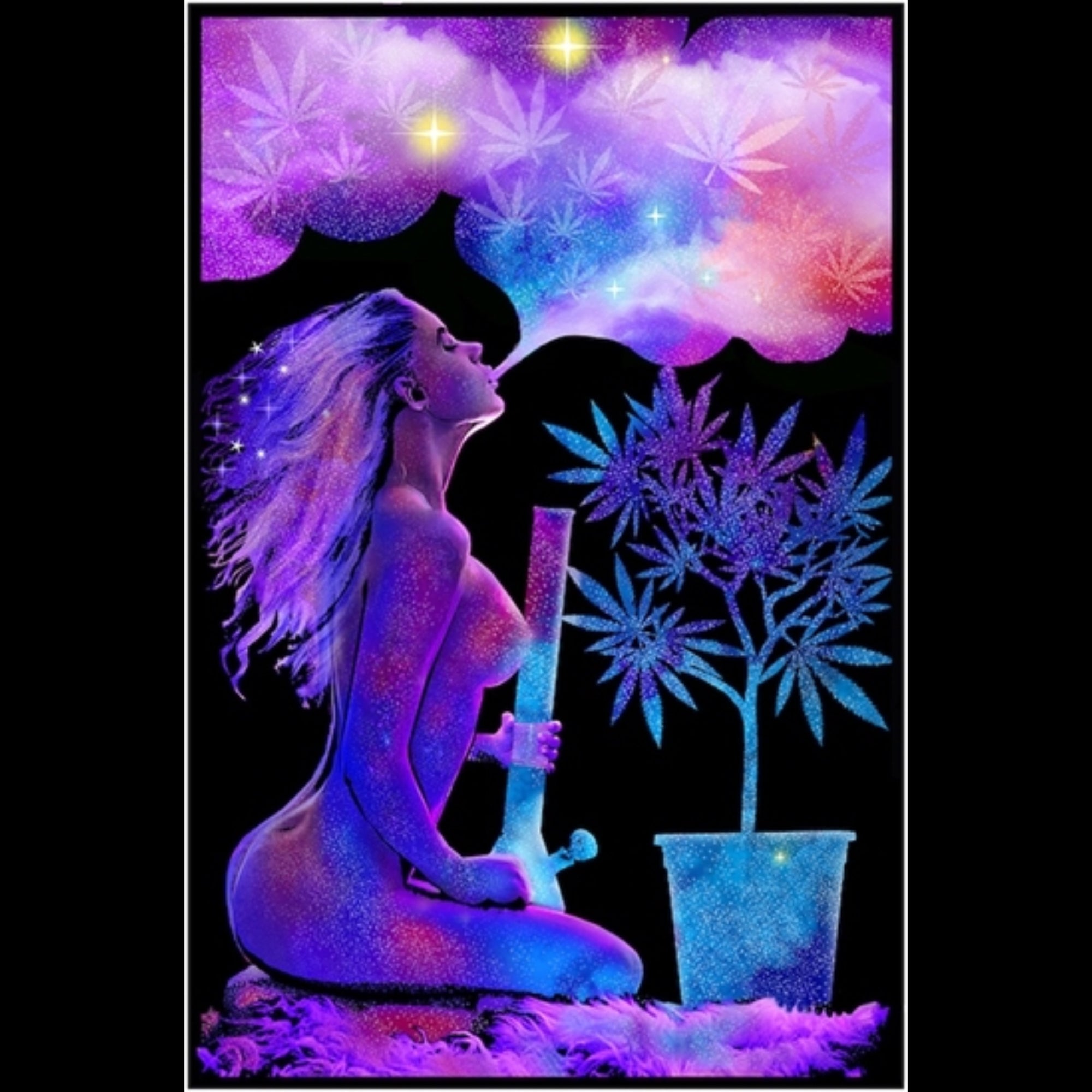 Cannabliss Blacklight Poster