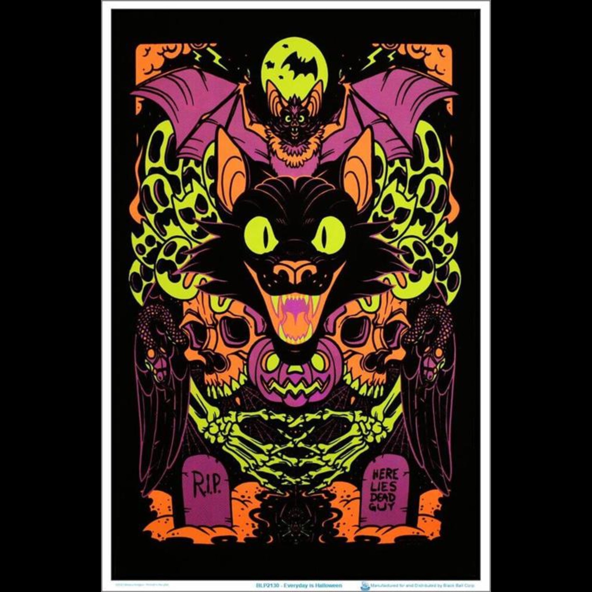 Always Halloween Blacklight Poster