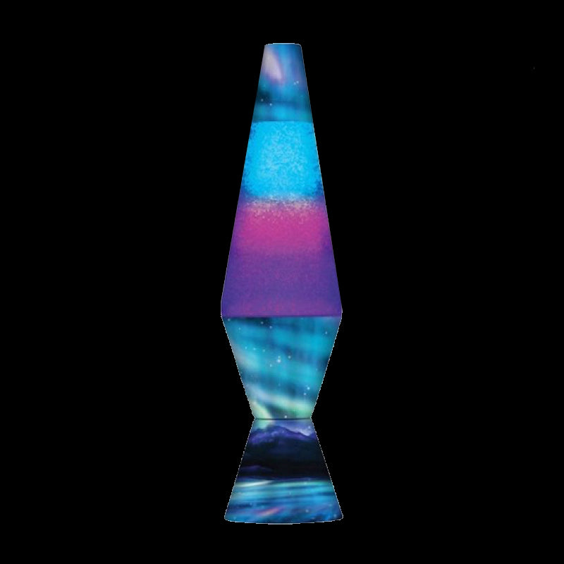 14.5" Northern Lights Glitter Lamp